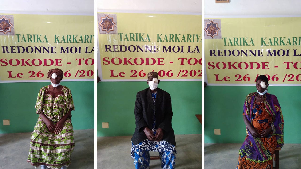Les disciples karkaris togolais en lutte contre la cataracte